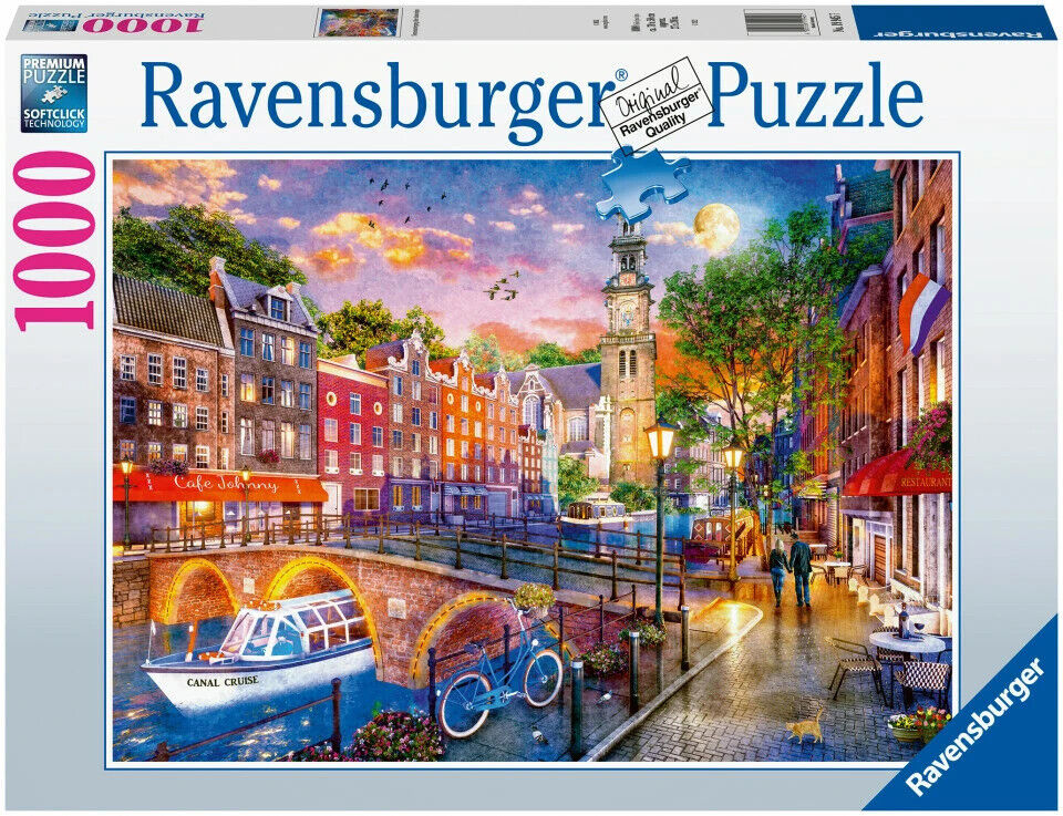 1000 Piece - Sunset in Amsterdam - Ravensburger Jigsaw Puzzle