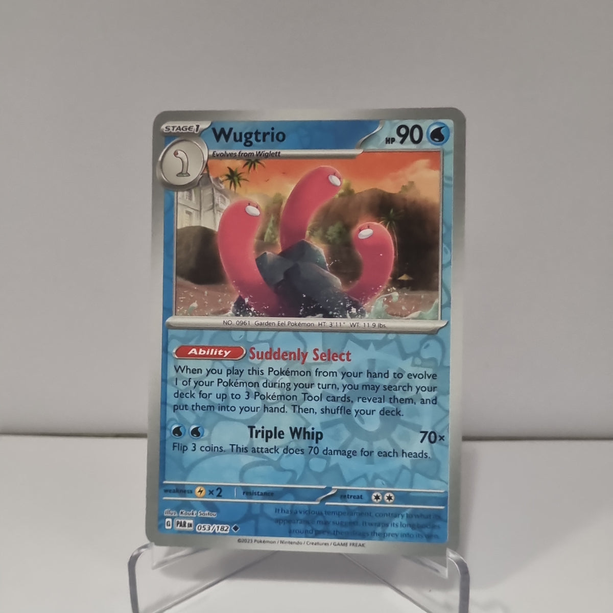 Pokemon TCG - Paradox Rift - #53 - Wugtrio - Reverse Holo