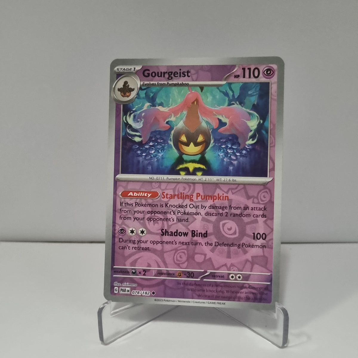 Pokemon TCG - Paradox Rift - #78 - Gourgeist - Reverse Holo