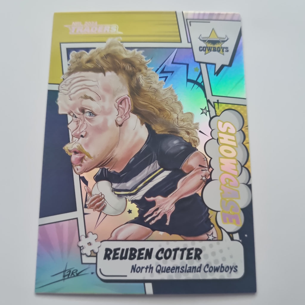 NRL 2024 Traders - Showcase Caricatures - #S11 - Reuben Cotter Cowboys
