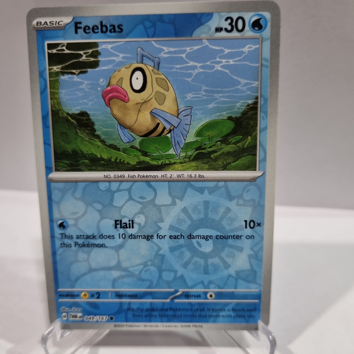Pokemon TCG - Twilight Masquerade - #49 - Feebas Reverse Holo