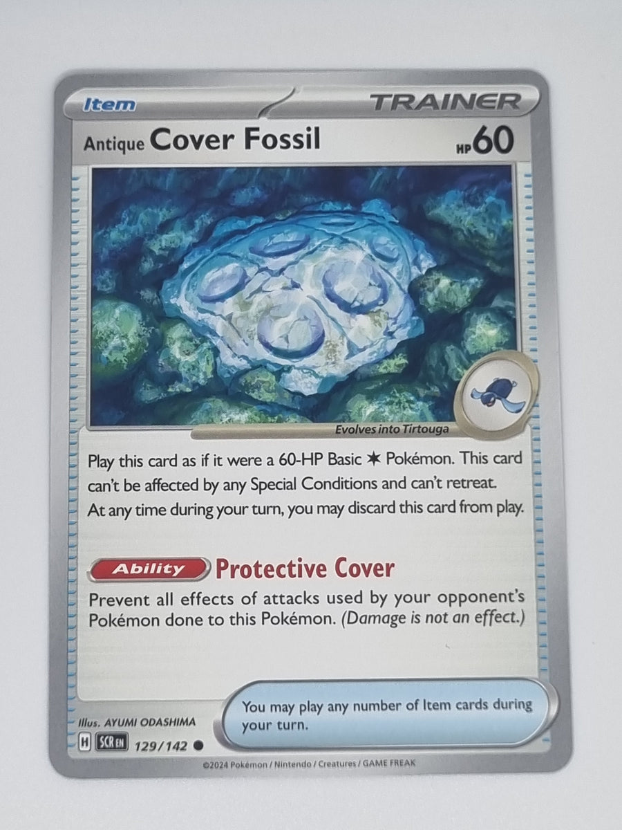 Pokemon TCG - Stellar Crown - #129/142 - Antique Cover Fossil - Common Funporium Pokemon TCG - Stellar Crown - #129/142 - Antique Cover Fossil - Common Funporium