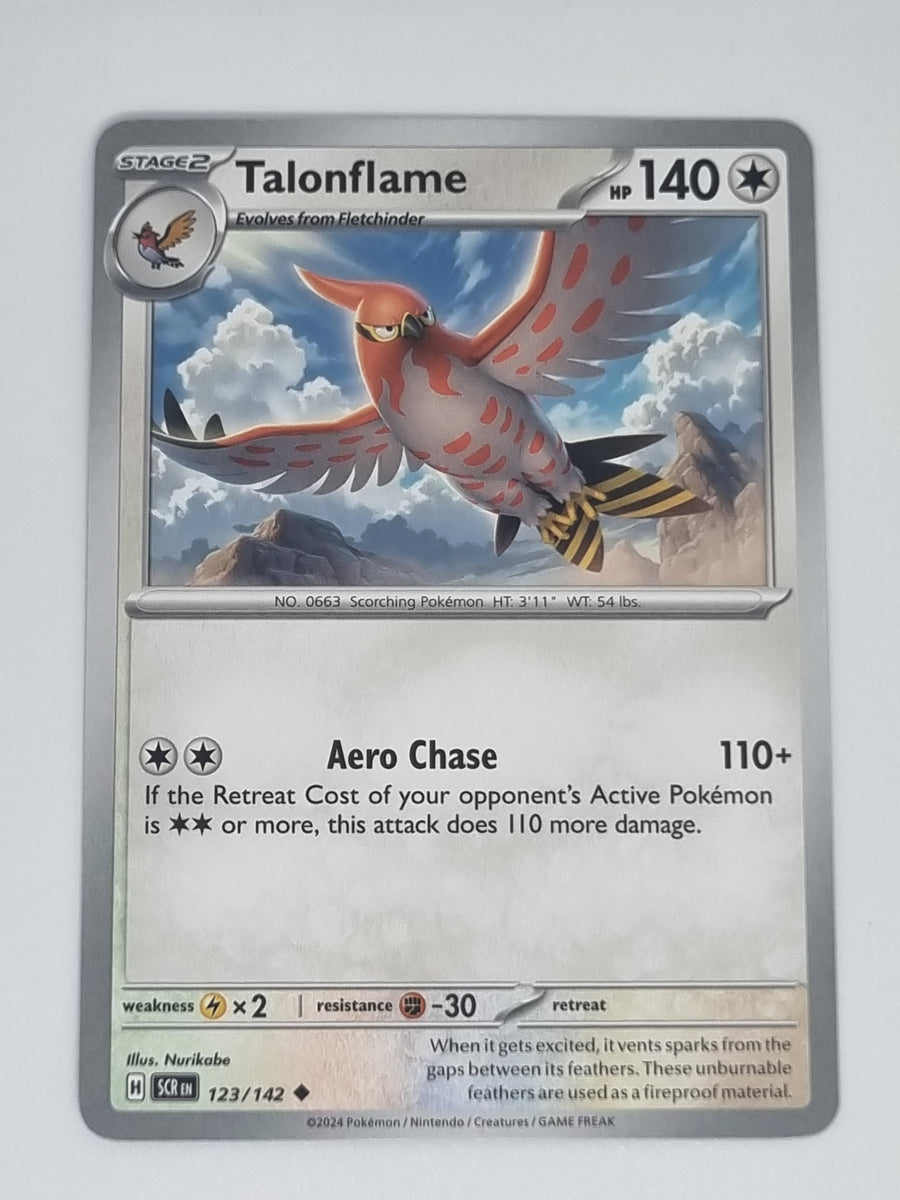 Pokemon TCG - Stellar Crown - #123/142 - Talonflame - Uncommon