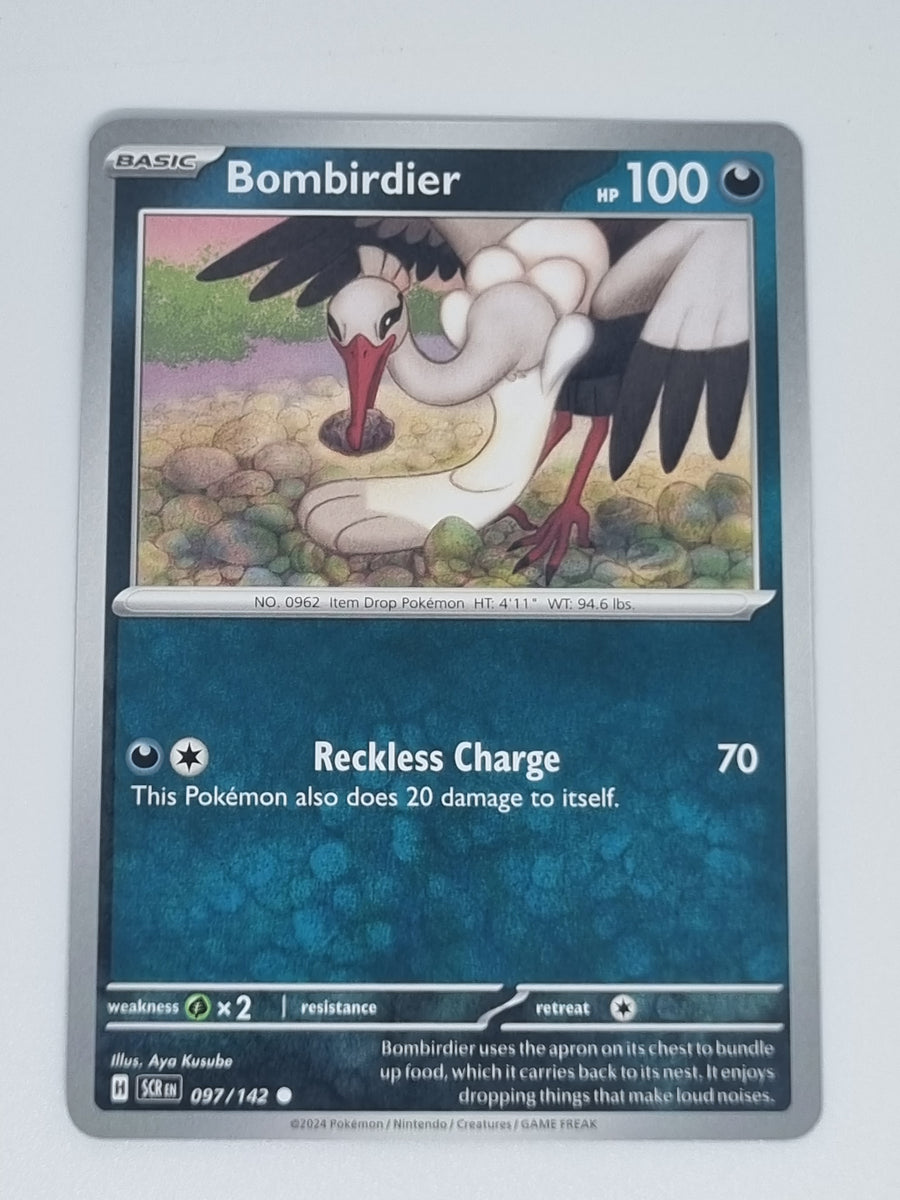 Pokemon TCG - Stellar Crown - #097/142 - Bombirdier - Common Funporium Pokemon TCG - Stellar Crown - #097/142 - Bombirdier - Common Funporium