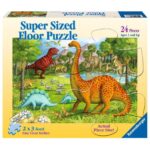 24 Piece - Dinosaurs at Playground - Supersize Floor Puzzle - Ravensburger