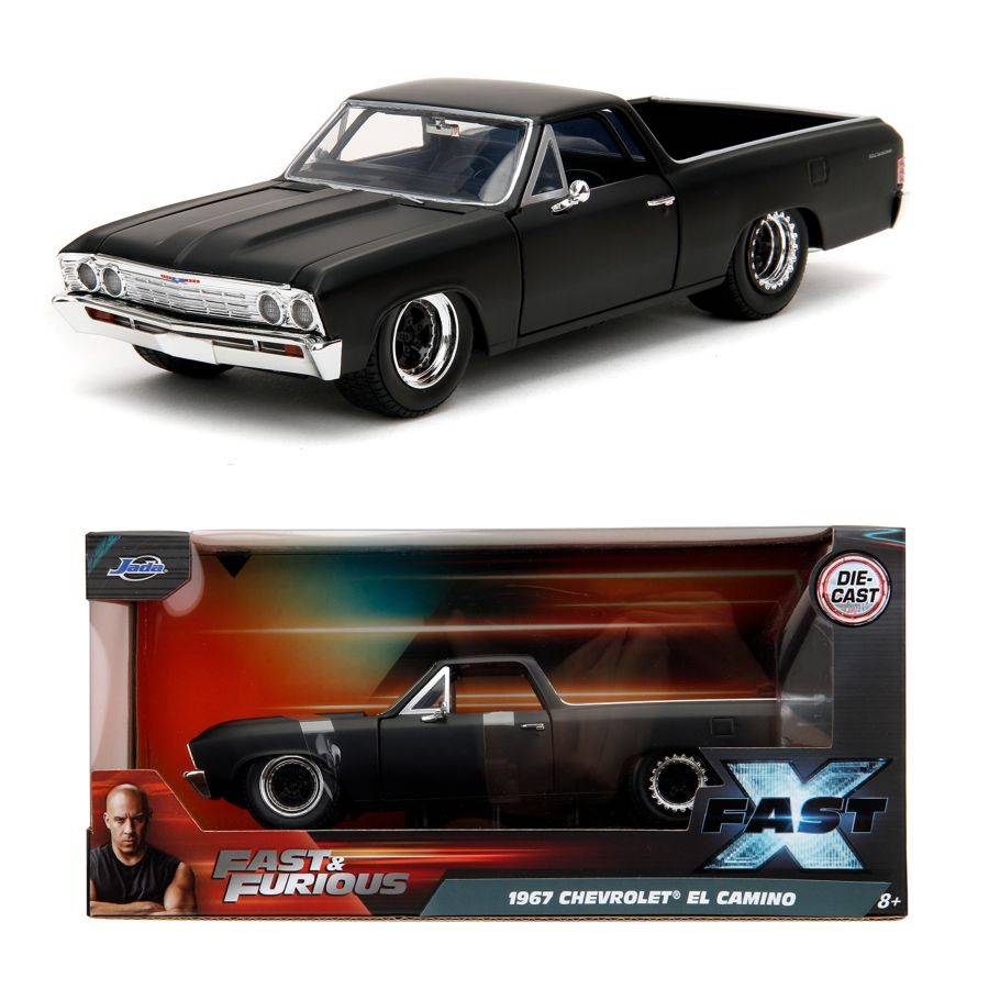 Fast & Furious Diecast Model Car. The 1967 Chevrolet El Camino in 1:24 Scale.