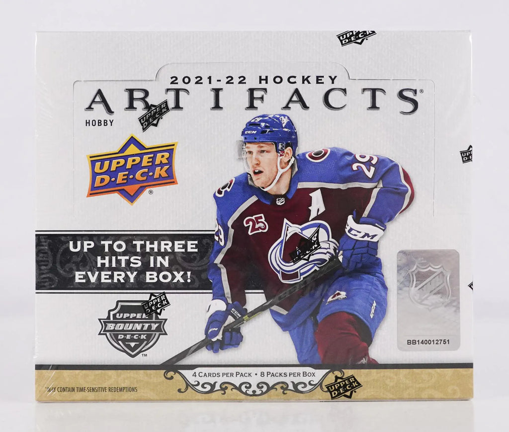 NHL - Upper Deck Artifacts - 2021-22 Hockey - Sealed Hobby Box (8 Packs / 4 Cards per pack)