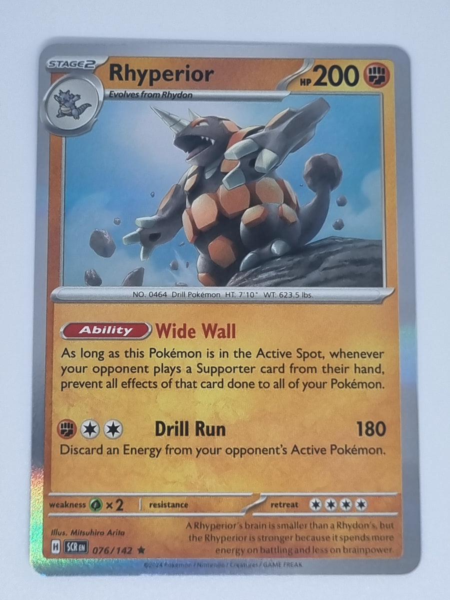Pokemon TCG - Stellar Crown - #076/142 - Rhyperior