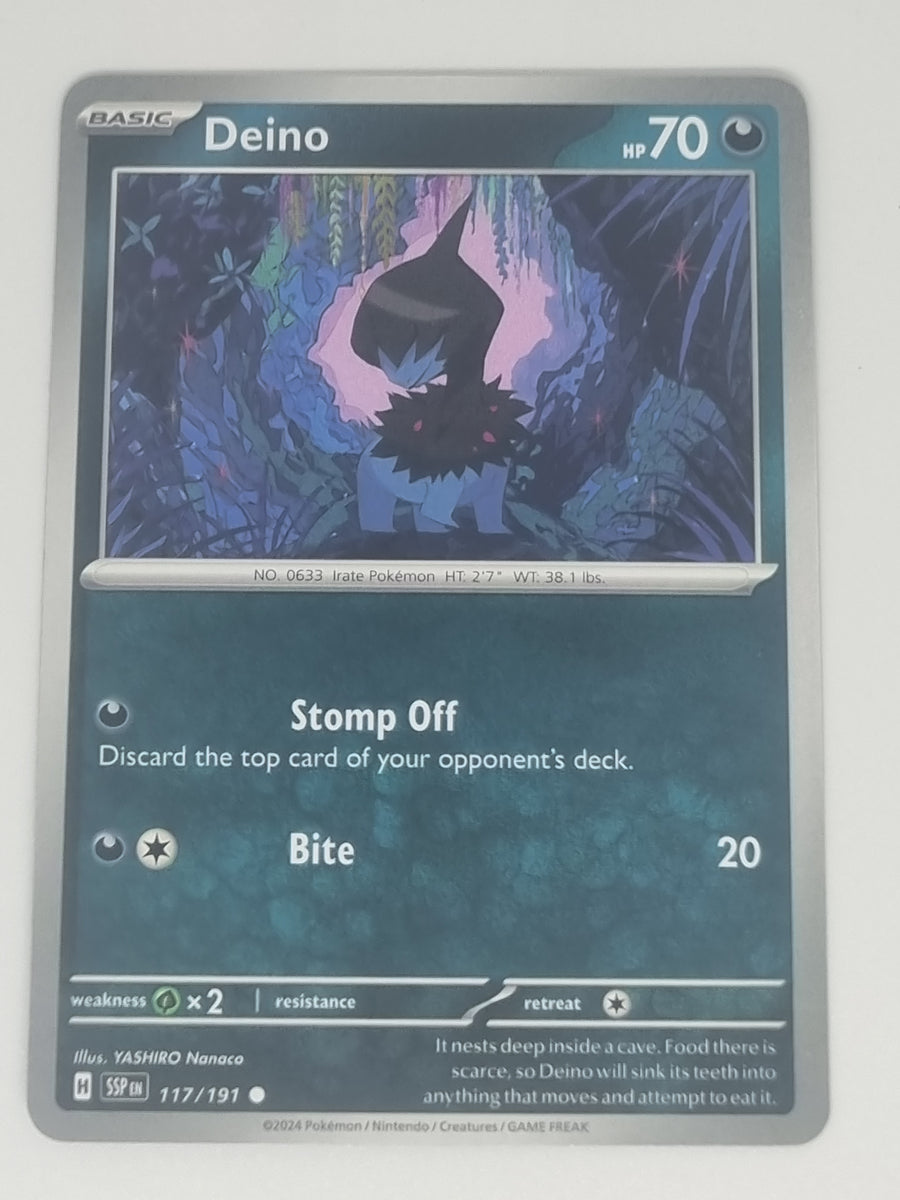 Pokemon TCG - Surging Sparks - #117/191 - Deino - Common Funporium Pokemon TCG - Surging Sparks - #117/191 - Deino - Common Funporium