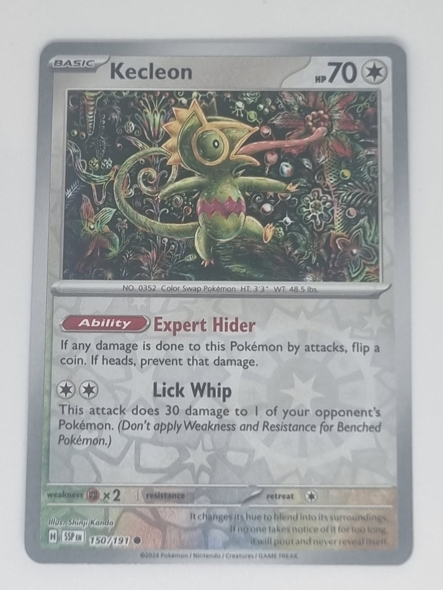 Pokemon TCG - Surging Sparks - #150/191 - Reverse Holo - Kecleon - Com Funporium Pokemon TCG - Surging Sparks - #150/191 - Reverse Holo - Kecleon - Com Funporium