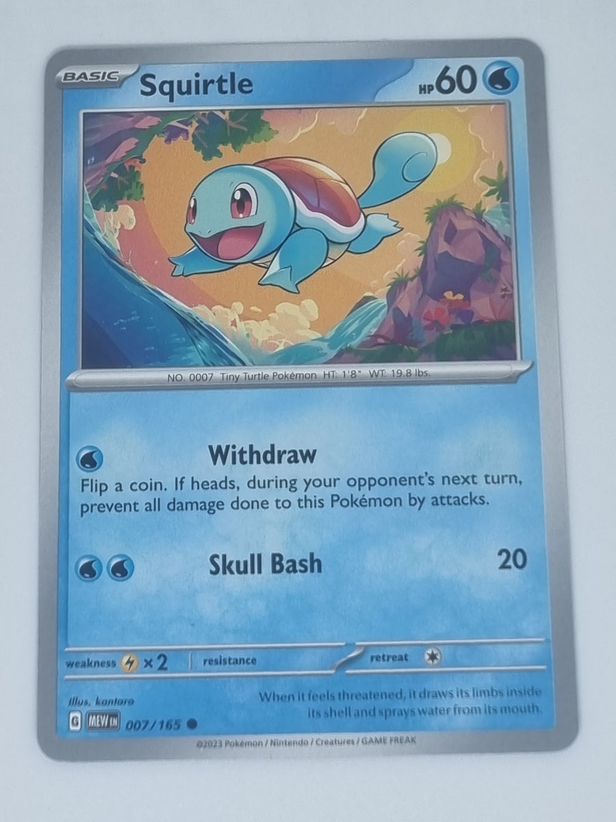 Pokemon TCG - Pokemon 151 - #007/165 - Squirtle - Common Funporium Pokemon TCG - Pokemon 151 - #007/165 - Squirtle - Common Funporium