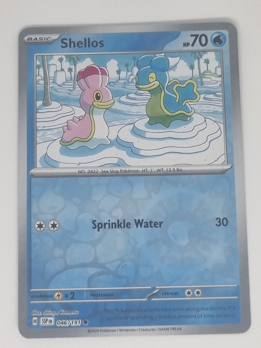 shellos pokemon card value Pokemon TCG - Surging Sparks - #046/191 - Reverse Holo - Shellos