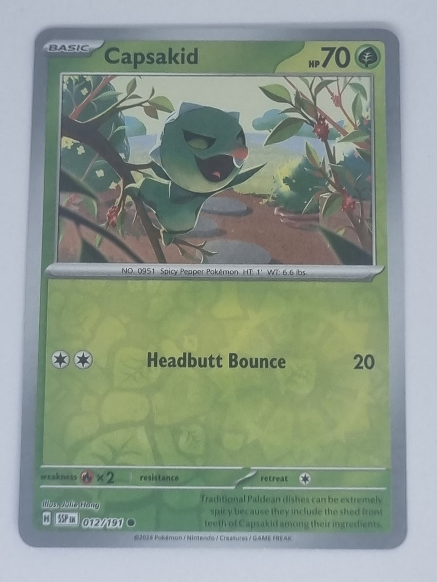 Pokemon TCG - Surging Sparks - #012/191 - Reverse Holo - Capsakid
