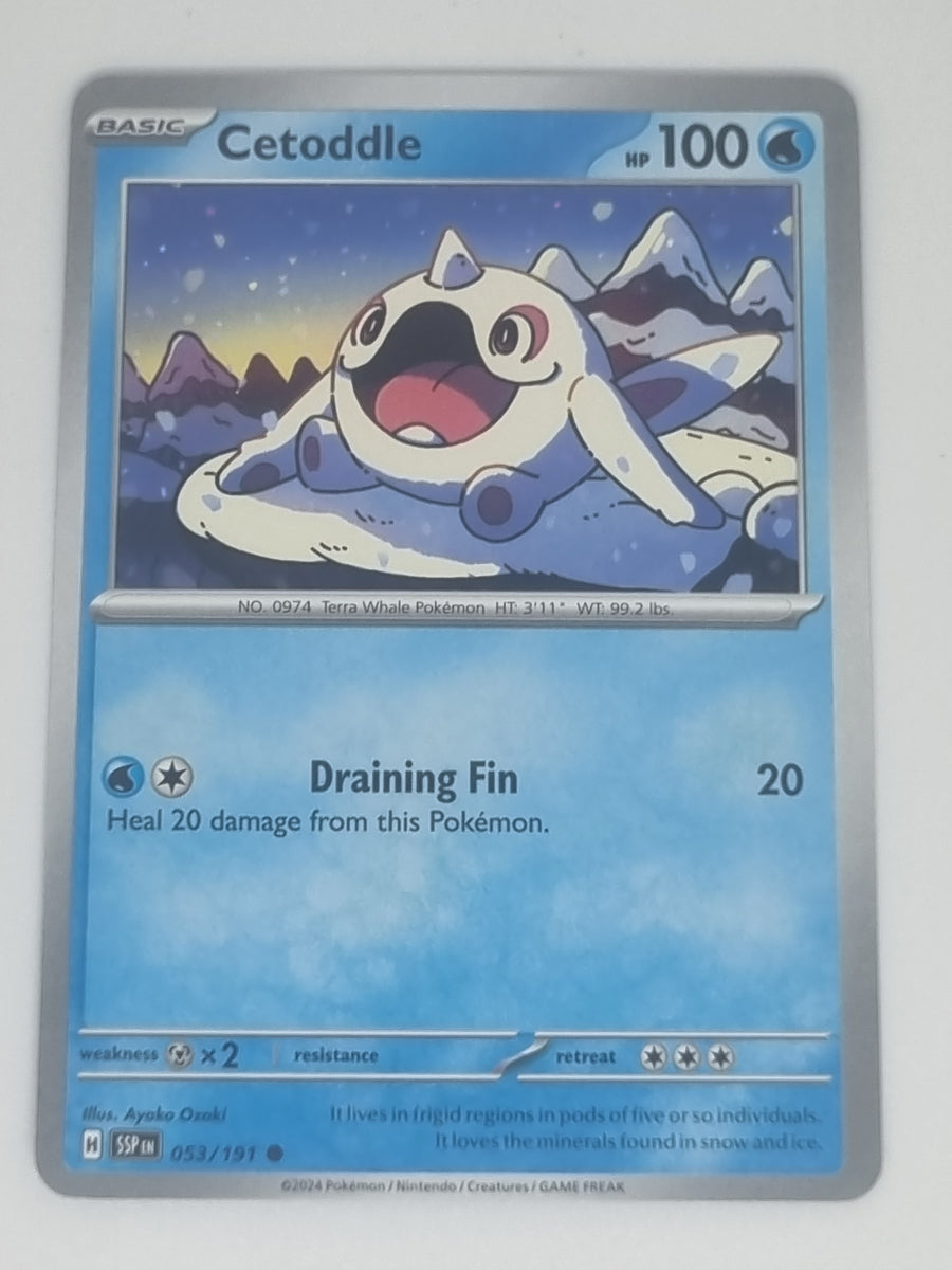 Pokemon TCG - Surging Sparks - #053/191 - Cetoddle - Common Funporium Pokemon TCG - Surging Sparks - #053/191 - Cetoddle - Common Funporium
