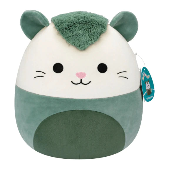 Squishmallows character Willoughby the Green Possum. 16 Inch Plush from Wave 16.