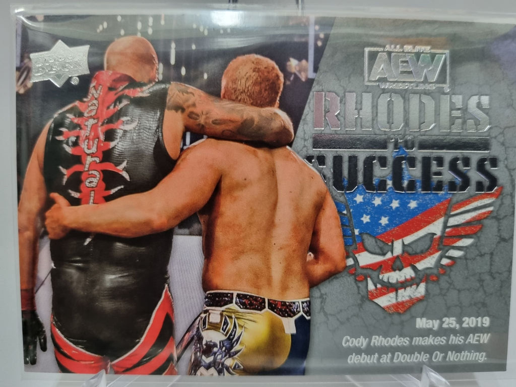 AEW Rhodes to Success from the Upper Deck 2021 AEW Trading Card Release.