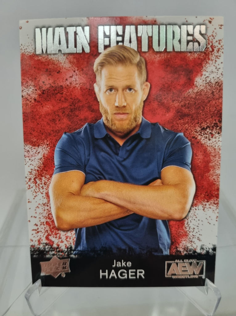 AEW Main Features of Jake Hager from the Upper Deck 2021 AEW Trading Card Release.