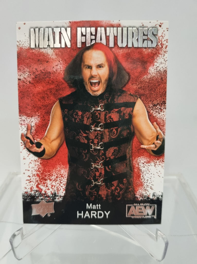 AEW Main Features of Matt Hardy from the Upper Deck 2021 AEW Trading Card Release.