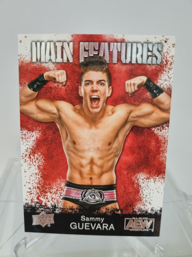 AEW Main Features of Sammy Guevara from the Upper Deck 2021 AEW Trading Card Release.