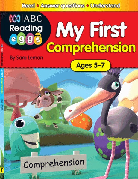 Excel ABC Reading Eggs educational book. My First Comprehension for ages 5-7 by Sara Leman.