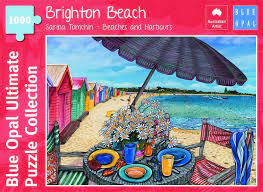 Blue Opal 1000 piece jigsaw puzzle of Brighton Beach boxed.