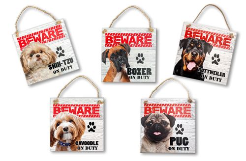 Guardians of Charm: Unveiling Our Beware of Dog Pet Signs Collection!