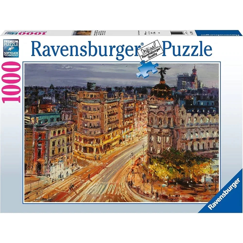 1000 Piece - Gran Via Madrid - Ravensburger Jigsaw Puzzle