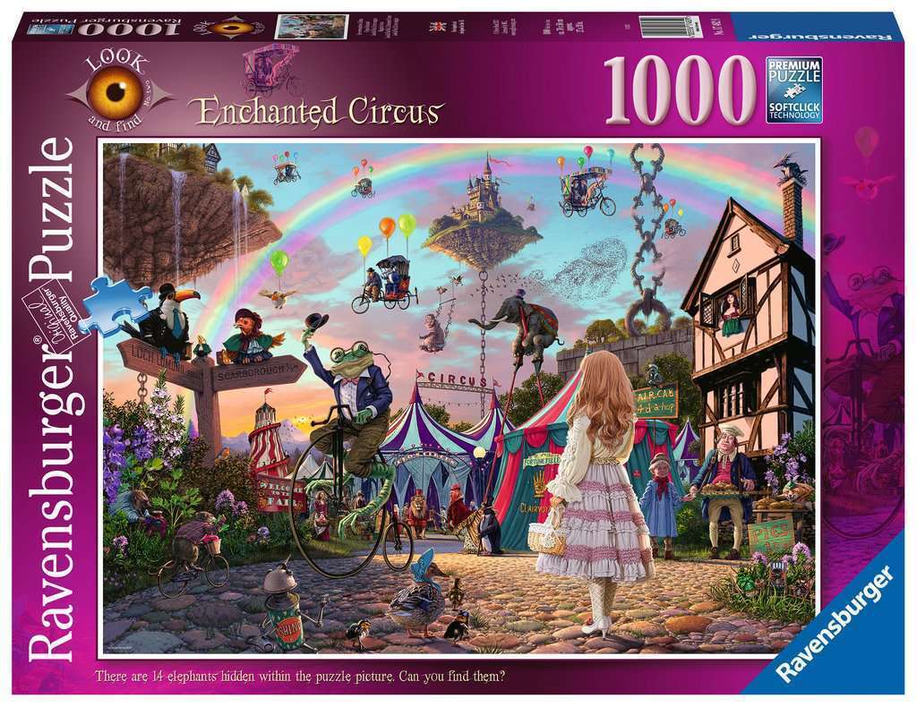 1000 Piece - Look and Find No.2 Enchanted Circus - Ravensburger Jigsaw Puzzle