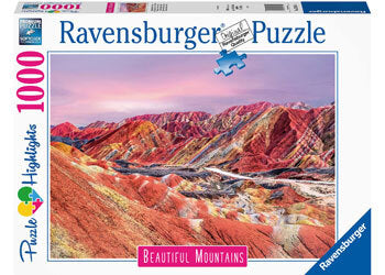 1000 Piece - Rainbow Mountains China - Jigsaw Puzzle - Ravensburger