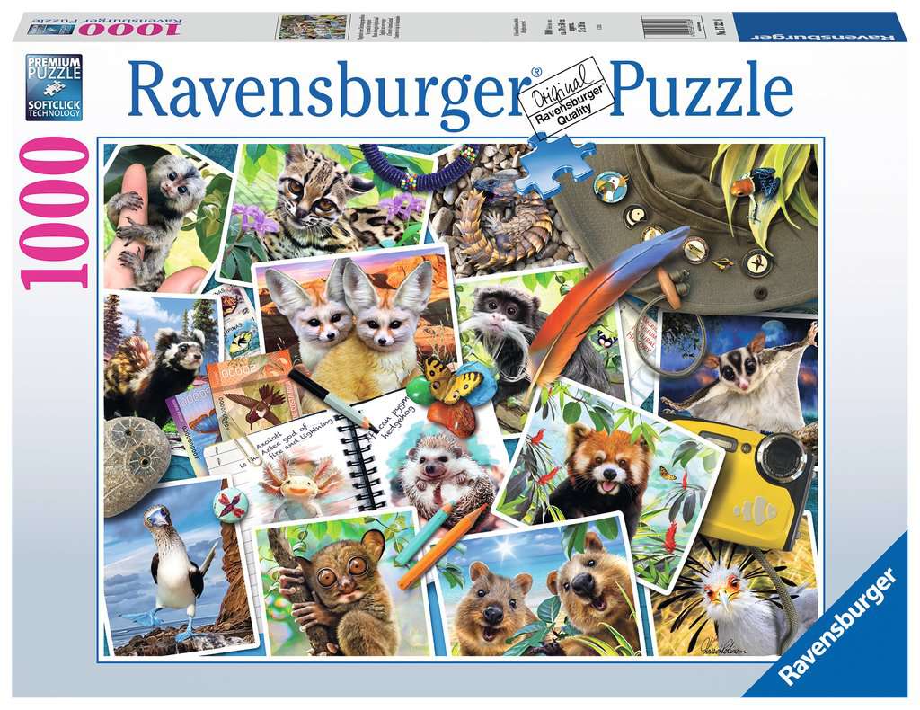 1000 Piece - A Traveler's Animal Journal - Ravensburger Jigsaw Puzzle