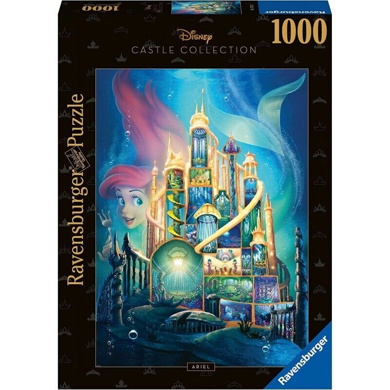 1000 Piece - Disney Castles - Ariel - Ravensburger Jigsaw Puzzle