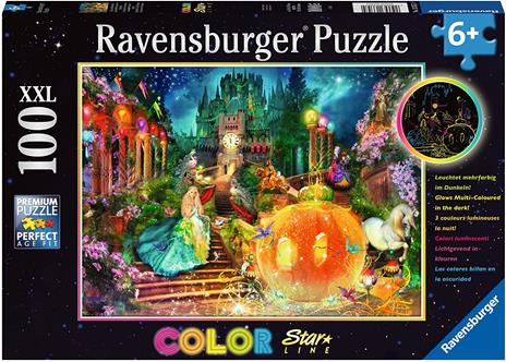 100 XXL Piece - Cinderellas Glass Slipper - Color Star Line - Ravensburger Puzzle