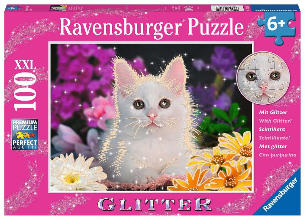 100XXL piece Ravensburger jigsaw puzzle. Glitter Cats.