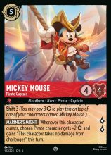 Lorcana Azurite Sea - Mickey Mouse - Pirate Captain - #103/204 - Super Rare