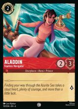 Lorcana Azurite Sea - Aladdin - Fearless Navigator - #112/204 - Common