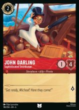 Lorcana Azurite Sea - John Darling - Sophisticated Swordsman - #118/204 Uncommon