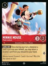 Lorcana Azurite Sea - Minnie Mouse - Pirate Lookout - #120/204 - Super Rare