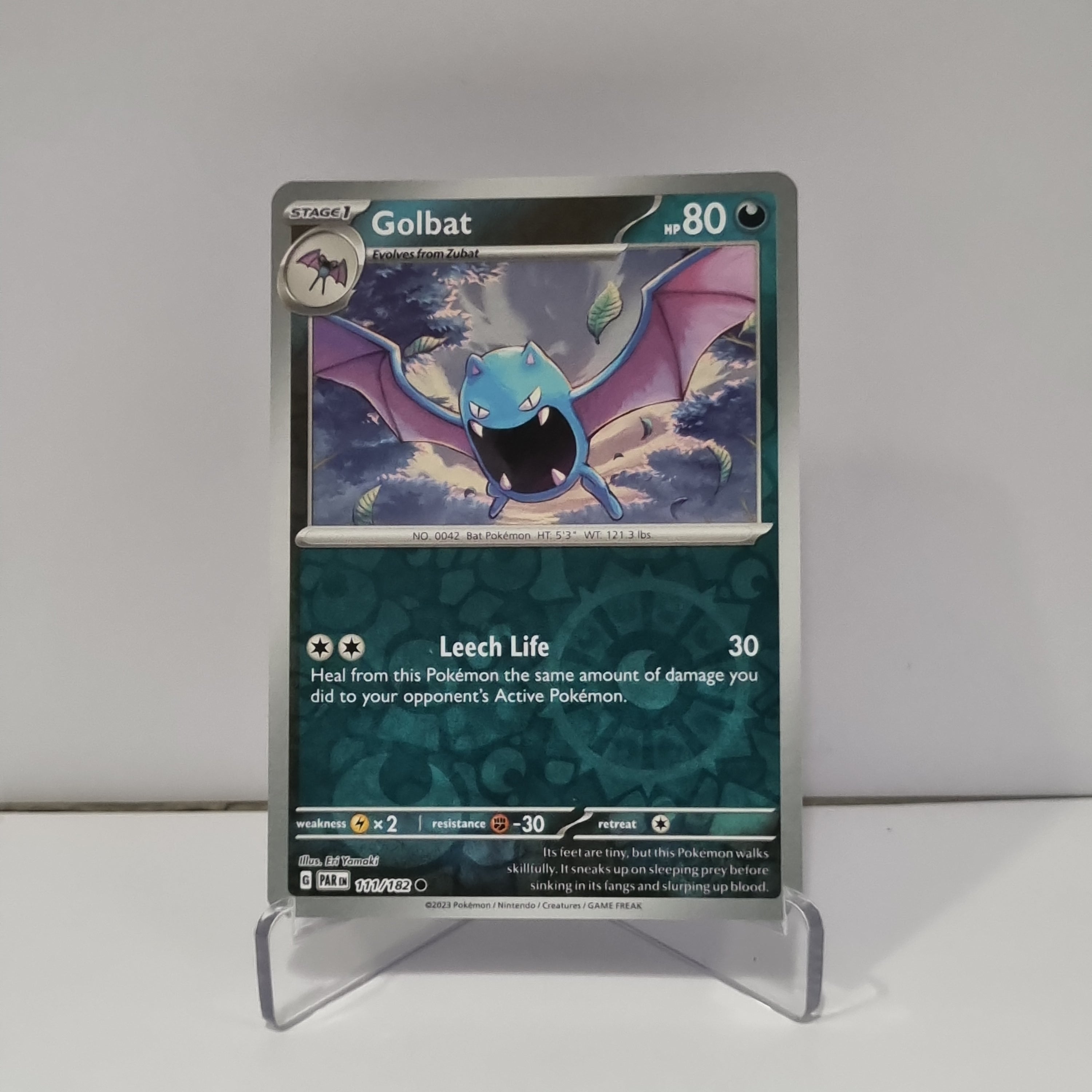 Pokemon TCG - Paradox Rift - #111 - Golbat - Reverse Holo