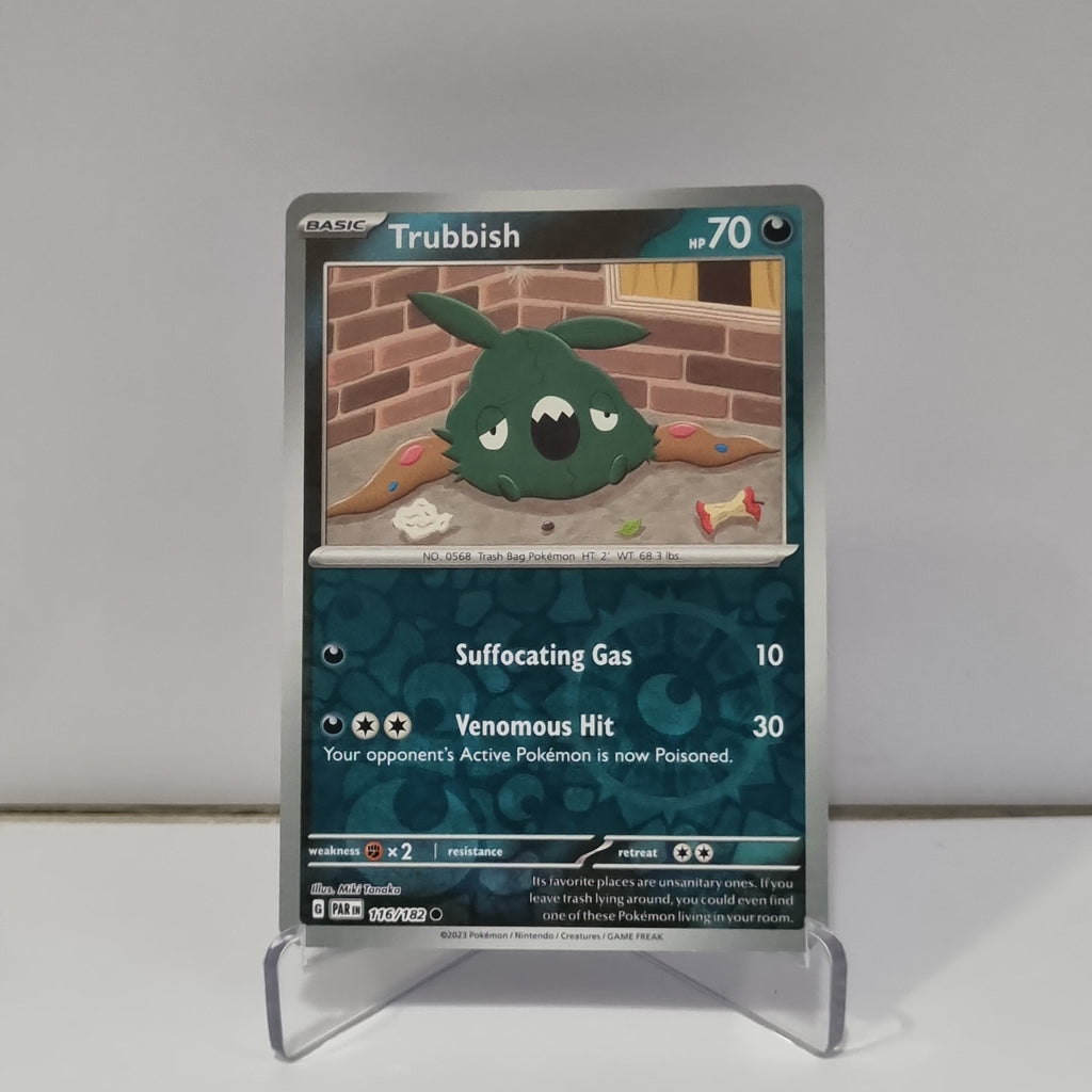 Pokemon TCG: Paradox Rift Reverse Holo card - Trubbish.