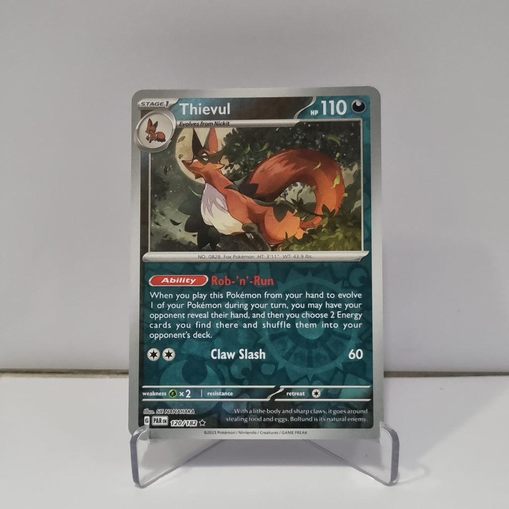 Pokemon TCG: Paradox Rift Reverse Holo card - Thievul.
