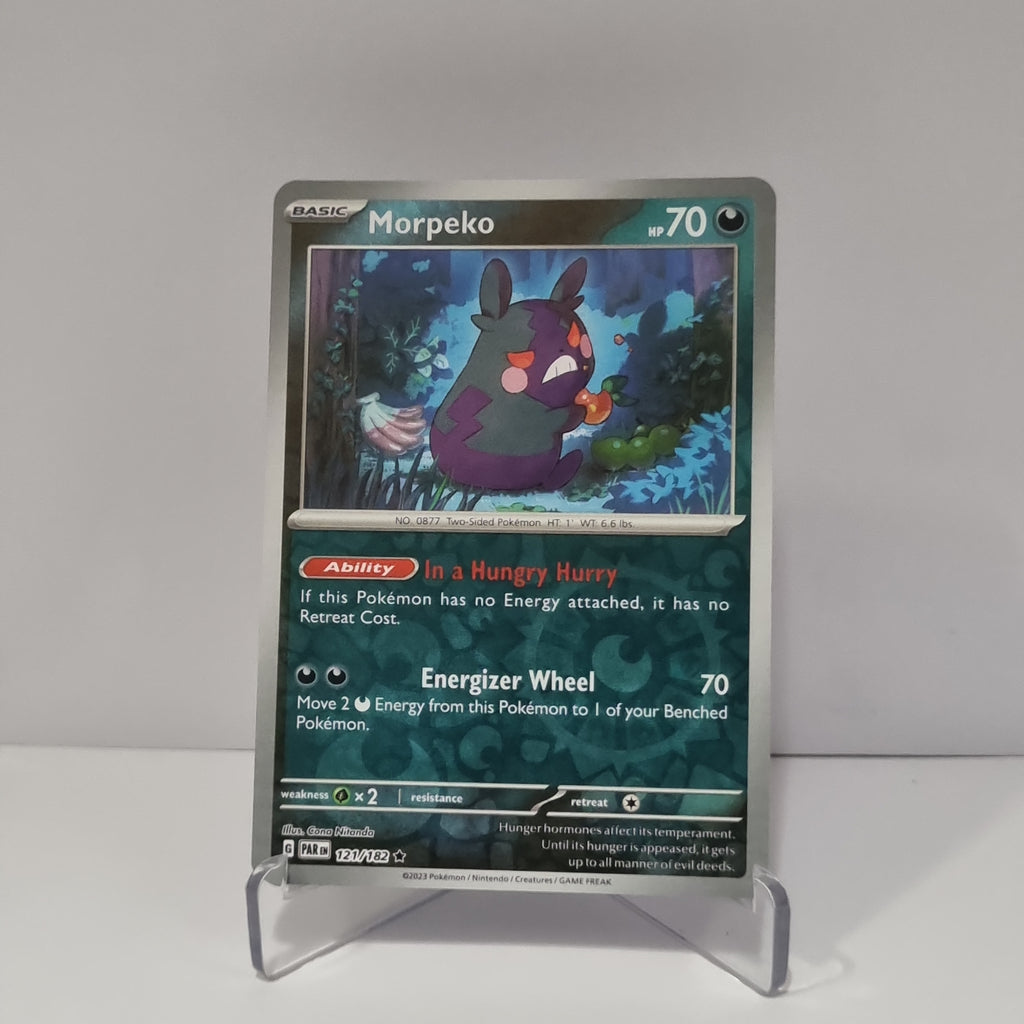 Pokemon TCG: Paradox Rift Reverse Holo card - Morpeko.