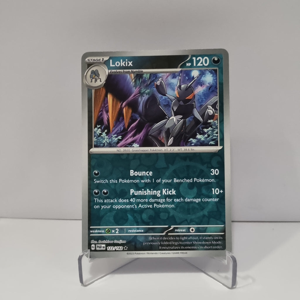 Pokemon TCG - Paradox Rift - #122 - Lokix - Reverse Holo - Rare Funporium Pokemon TCG - Paradox Rift - #122 - Lokix - Reverse Holo - Rare Funporium