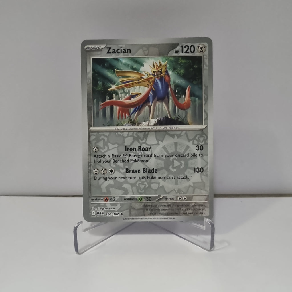 Pokemon TCG: Paradox Rift Reverse Holo card - Zacian.