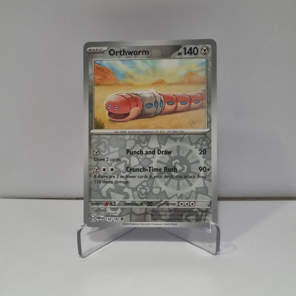 Pokemon TCG - Paradox Rift - #138 - Orthworm - Reverse Holo - Uncommon Funporium Pokemon TCG - Paradox Rift - #138 - Orthworm - Reverse Holo - Uncommon Funporium