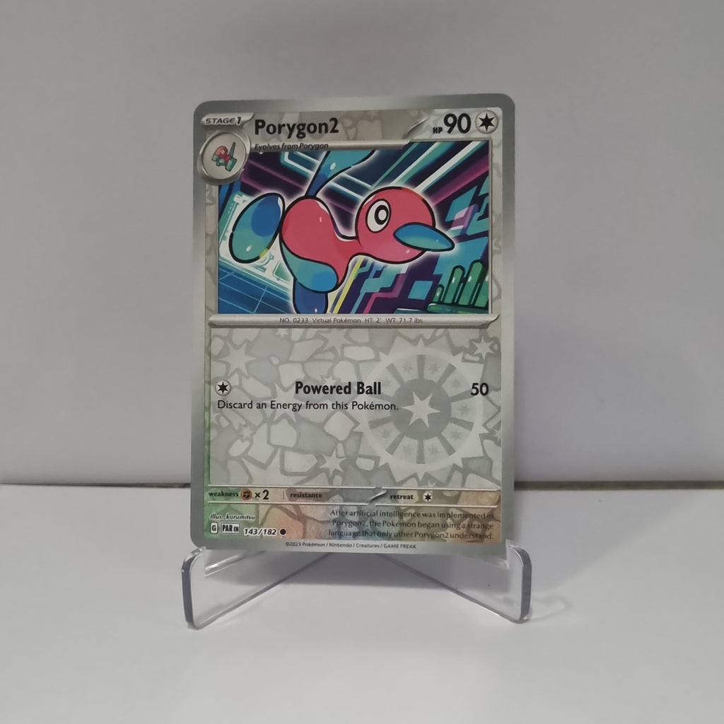 Pokemon TCG - Paradox Rift - #143 - Porygon2 - Reverse Holo - Common Funporium Pokemon TCG - Paradox Rift - #143 - Porygon2 - Reverse Holo - Common Funporium