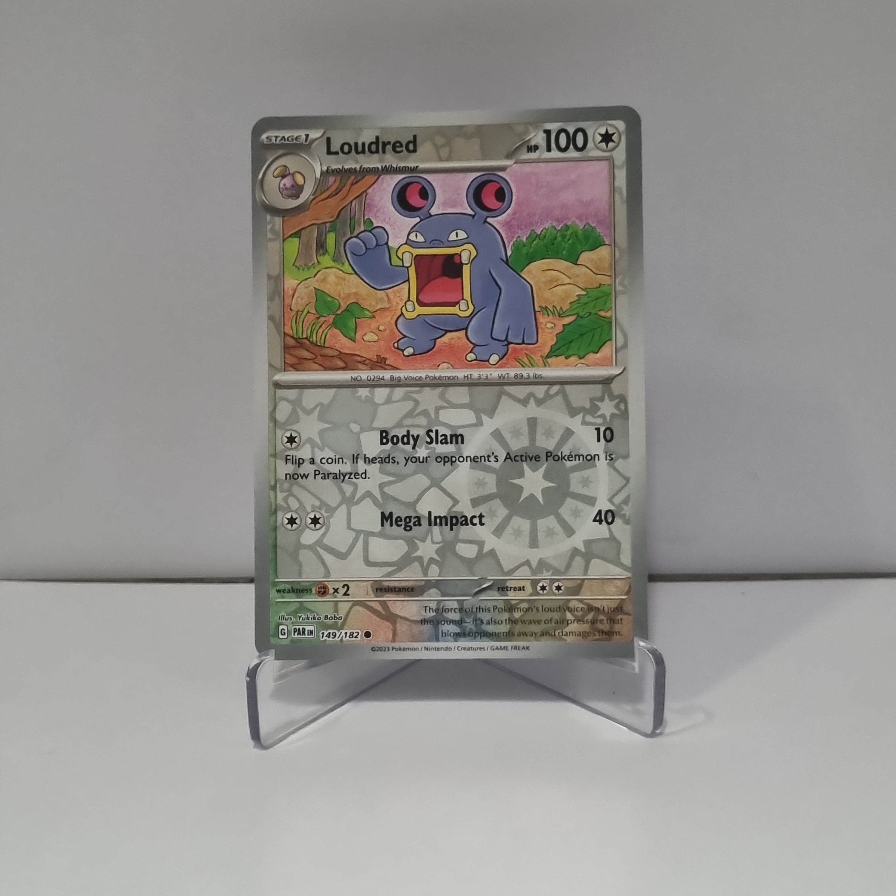 Pokemon TCG - Paradox Rift - #149 - Loudred - Reverse Holo