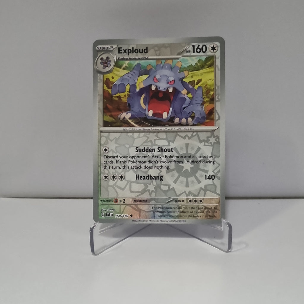 Pokemon TCG - Paradox Rift - #150 - Exploud - Reverse Holo - Uncommon Funporium Pokemon TCG - Paradox Rift - #150 - Exploud - Reverse Holo - Uncommon Funporium