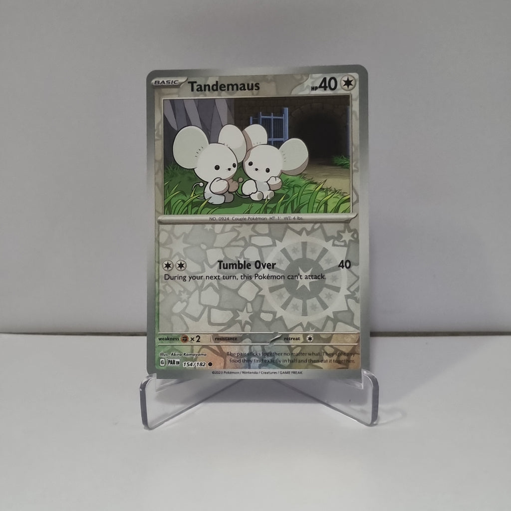 Pokemon TCG - Paradox Rift - #154 - Tandemaus - Reverse Holo - Common Funporium Pokemon TCG - Paradox Rift - #154 - Tandemaus - Reverse Holo - Common Funporium