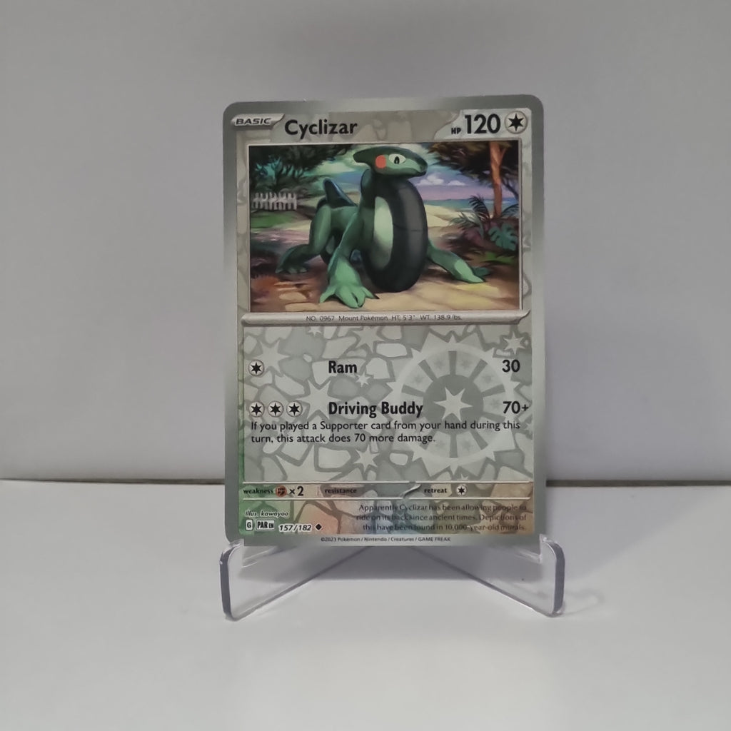 Pokemon TCG - Paradox Rift - #157 - Cyclizar - Reverse Holo - Uncommon Funporium Pokemon TCG - Paradox Rift - #157 - Cyclizar - Reverse Holo - Uncommon Funporium