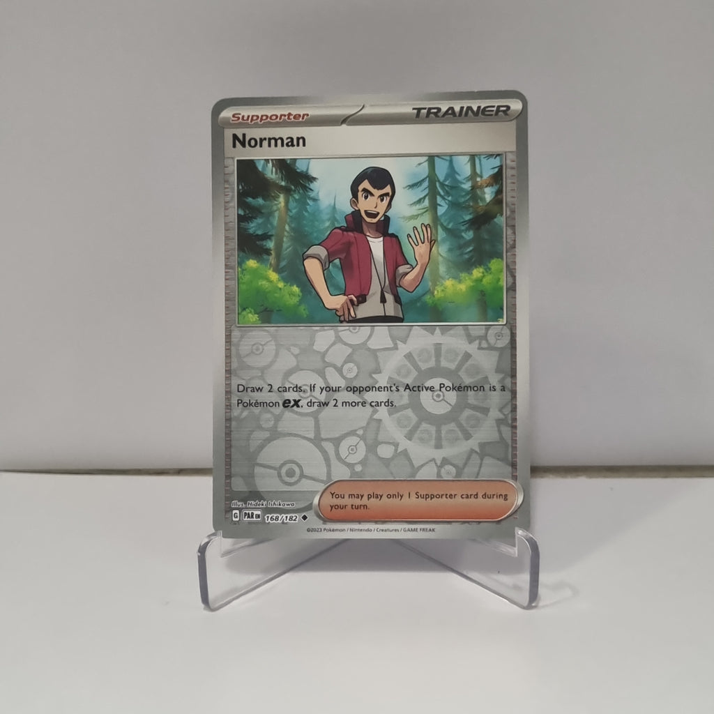 Pokemon TCG - Paradox Rift - #168 - Norman - Reverse Holo - Uncommon Funporium Pokemon TCG - Paradox Rift - #168 - Norman - Reverse Holo - Uncommon Funporium